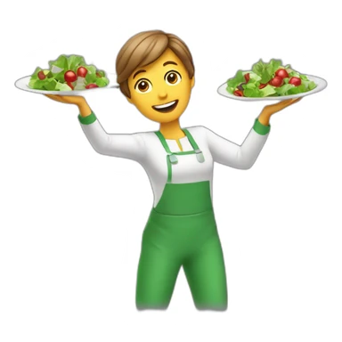 tossing the salad sticker