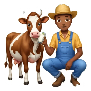 milking cows sticker
