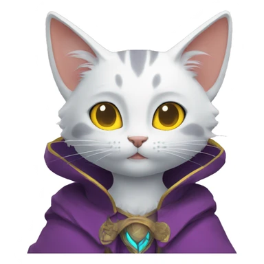 Сat whis big cute yellow eyes sticker