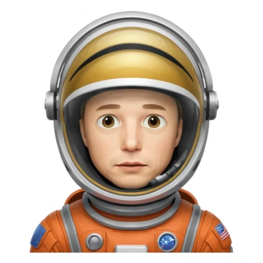 Elon Musk in the space Sad sticker