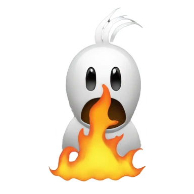 Linux on fire sticker