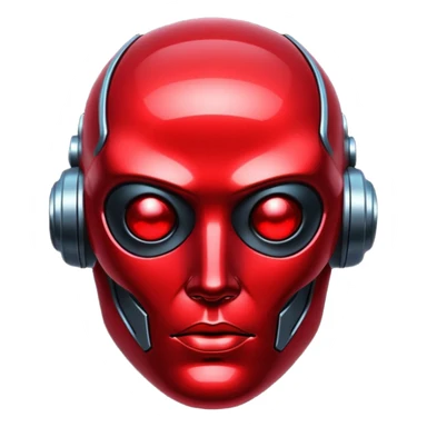 glitter red cyberpunk sticker