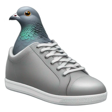 pigeon in sneakers sticker