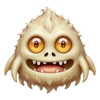 Beige fog monster   sticker