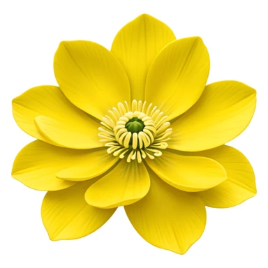 Yellow woodland anemone sticker