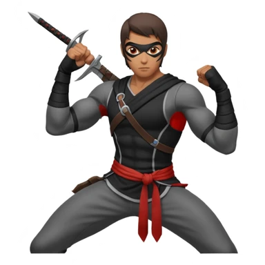 assassin male pose sticker