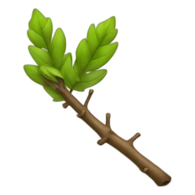 little stick with a branch sticker