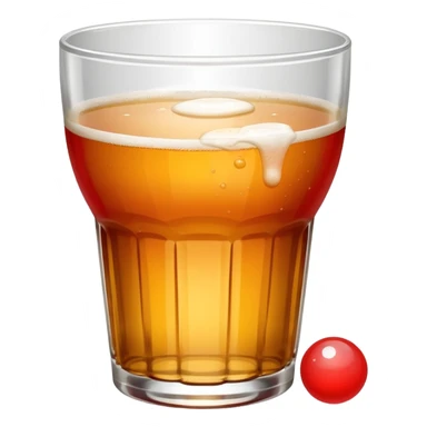 Generami l’emoji di un bicchiere da beer pong con una pallina da beer pong  sticker