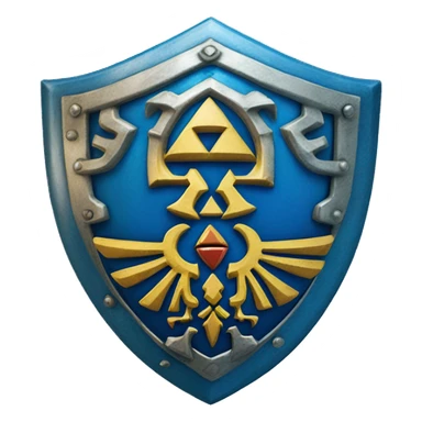 Blue shield of link of Zelda  sticker
