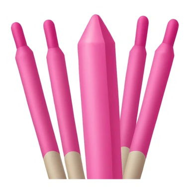 Long pink Stick with pink Spears at the bottom sticker
