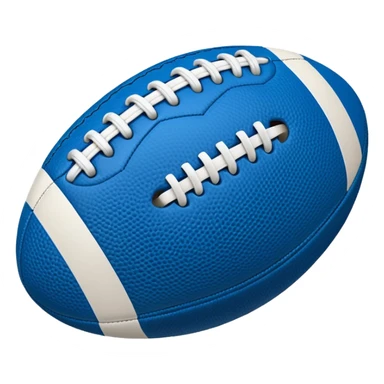blue football ball sticker