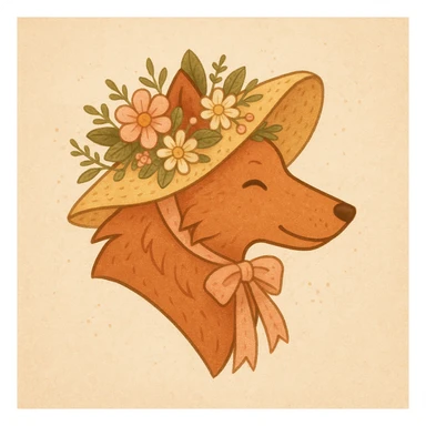 Give the Overwolf logo a cute cottagecore makeover sticker