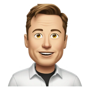 Elon musk funny emoji sticker