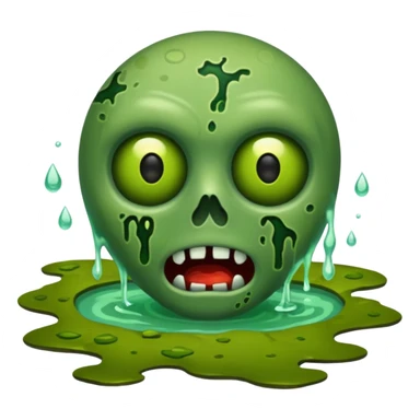 Zombie green ponda  sticker