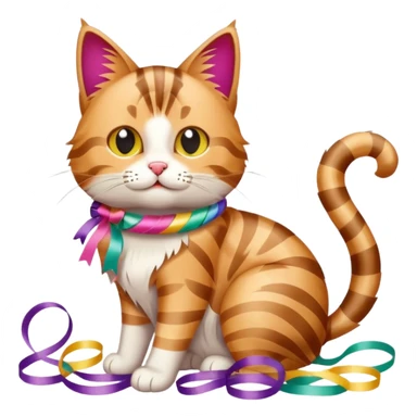 Cat tangled in streamers





 sticker