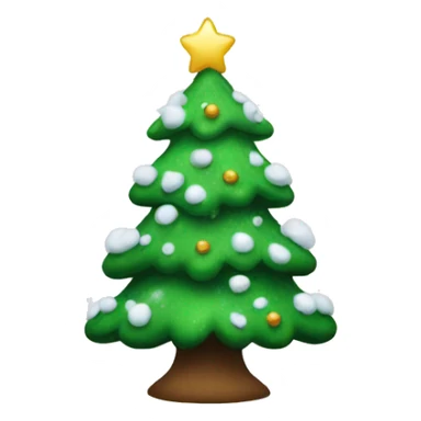 christmas tree with snow sticker