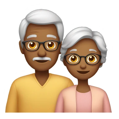grandparents and grandchild sticker