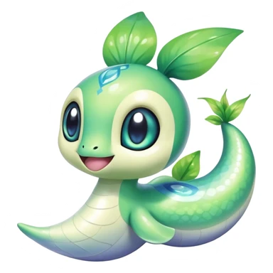 Shiny Exotic Dratini-Celebi-Chikorita-Hybrid-Creature sticker
