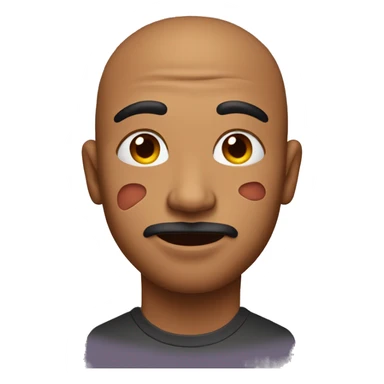 Man with kiss marks on his face sticker