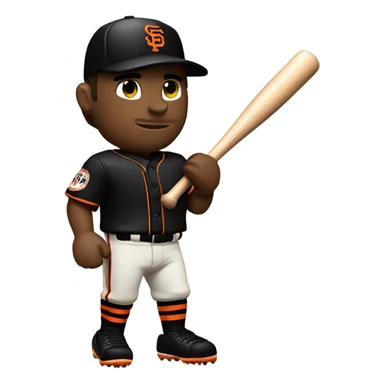 SF Giants baseball player  sticker