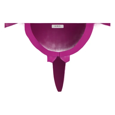 Realistic magenta cut out silk crop top blouse. sticker