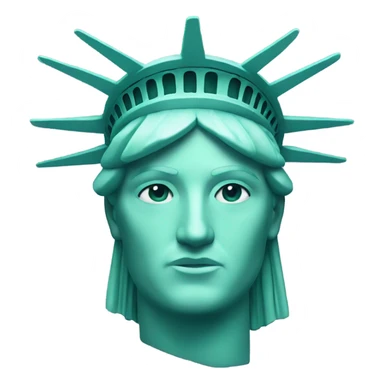 statue of liberty head sticker