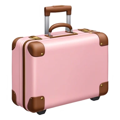 light pink luggage  sticker