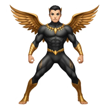 Namor from Black Panther 2, with winged ankles sticker