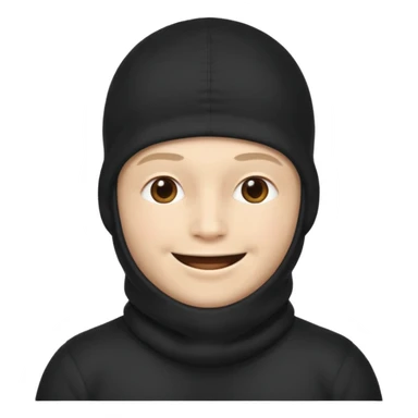 a man who is pregnant and wears a balaclava in his face  sticker