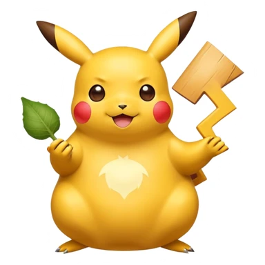 Cute happy Pikachu sipping from gourd Yerba mate from Argentina in hanD sticker