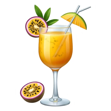 passionfruit & mango cocktail sticker