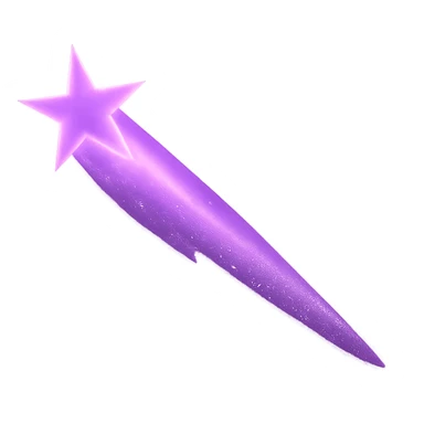 purple shooting star sticker