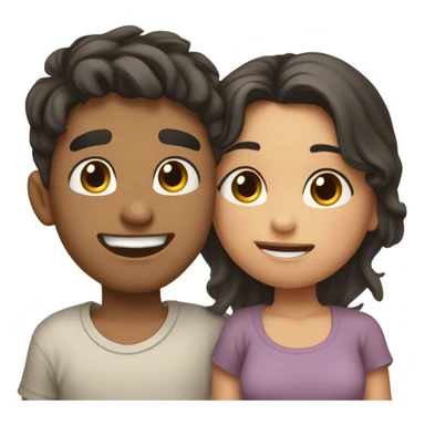 Boyfriend and girlfriend kissing  sticker