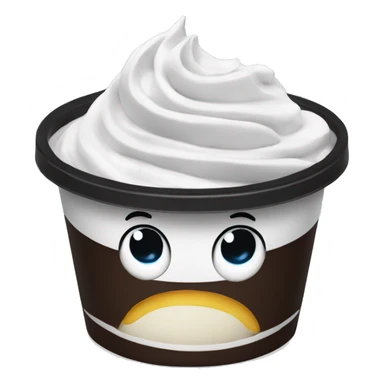 Oreo frozen yogurt cup sticker