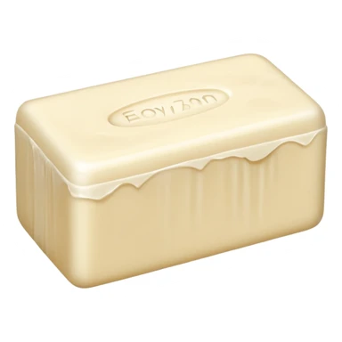 Bar of soap with bite marks. sticker