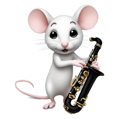 MOUSE on A CLARINET sticker