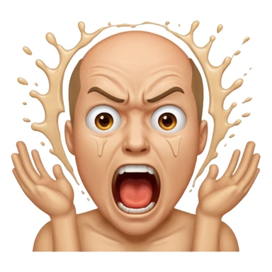 torture, screaming man sticker