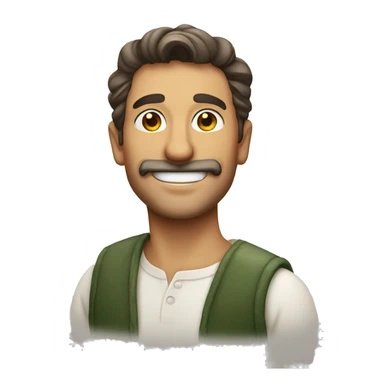 Smiling Italian man sticker