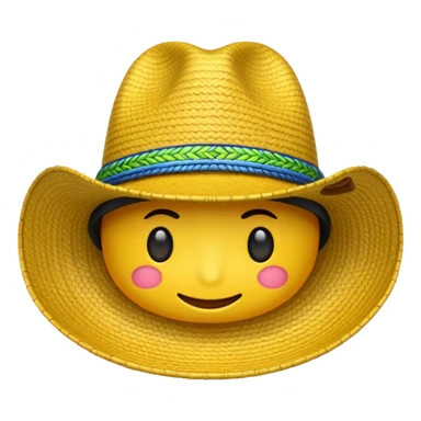emoji de sombrero sticker