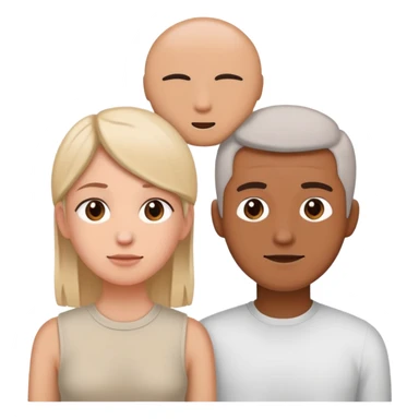 couple with different attachment styles resolving conflict healthily, one giving space while still staying connected, the other communicating calmly with respect for boundaries sticker