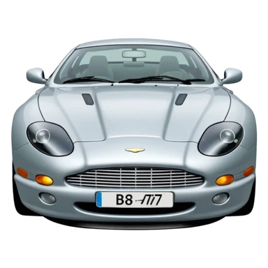 1992 Aston Martin db7 Solent silver 3.2 litre straight 6 sticker