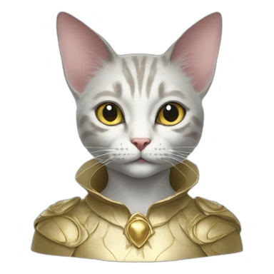 Hyper-realistic Cat fairy god mother sticker