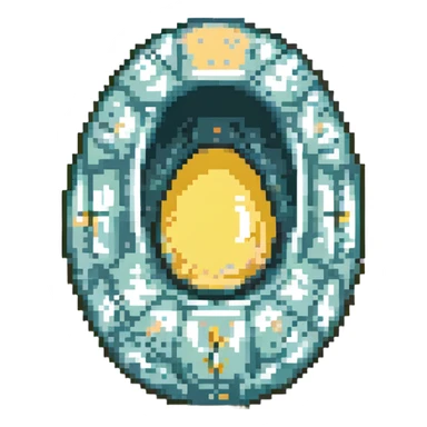 MRI egg embryo digital fetal small shape contained in otherworldly egg sticker