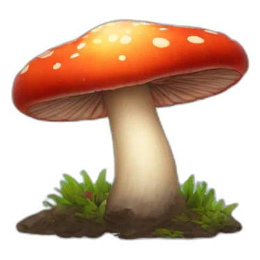 fire mushroom sticker