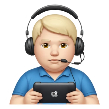 Fat lazy gamer sticker