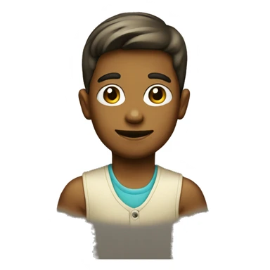 retro clothe boy sticker