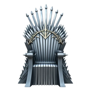 Game of Thrones inspired iron throne sticker