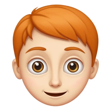 Funny caricature style cartoon, big eyes, happy face sticker