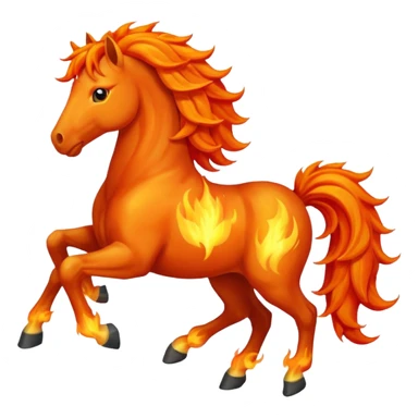 Fire horse sticker