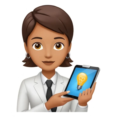 marketing agent with tablet, ideas, social media

 sticker